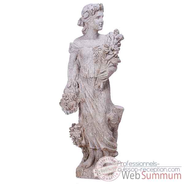 Sculpture-Modèle Goddes of Spring, surface pierres granite-bs3133gry