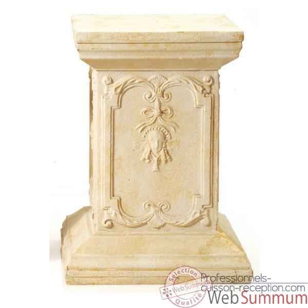 Colonne et Piedestal Queen Anne Podest, marbre vieilli -bs1002ww