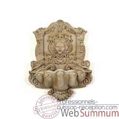 Fontaine Wind God Wall Fountain, marbre vieilli combines or -bs2197wwg