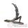 Sculpture Yoga Worship Pose on Rock, aluminium -bs1509alu