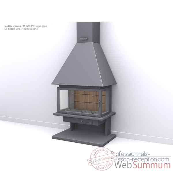 Pour cheminee modele ch57/f couleur noire 1 metre de tuyau/cache tuyau suplementaire Focgrup access -9724-3663141
