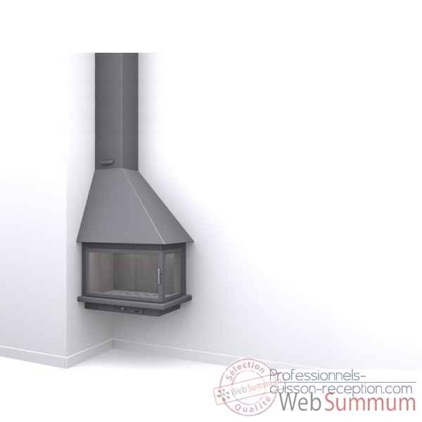 Pour cheminee modele ch57/r1-pc couleur anthracite 1 metre de tuyau/cache tuyau suplementaire Focgrup access -9676-3663141