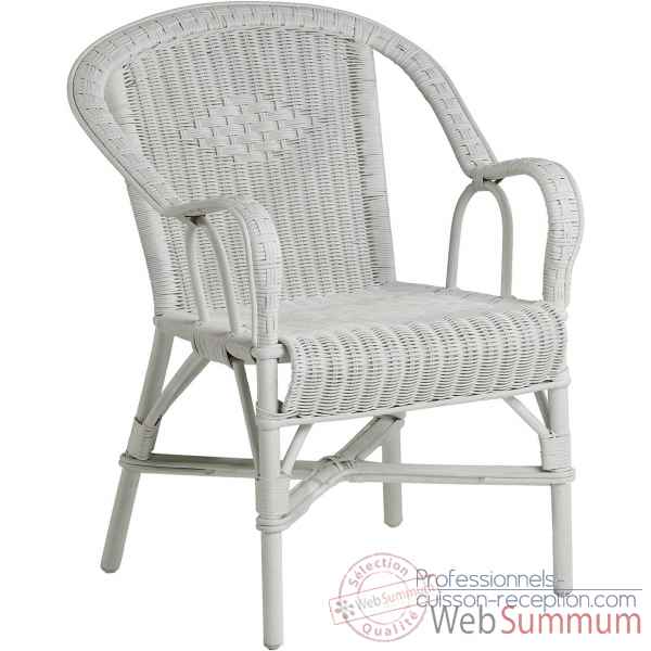 Fauteuil Grand Pere blanc pur KOK 978PW