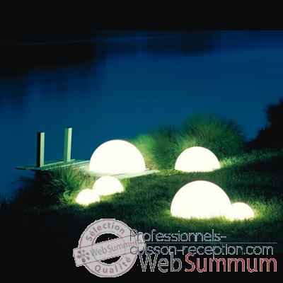 Lampe ronde Sound socle a enfouir granite Moonlight -mslmbgfg550.0152