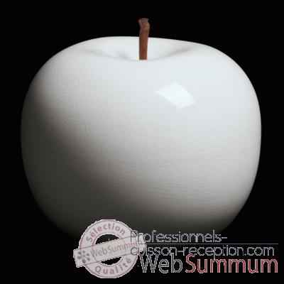Pomme blanche brillant glace Bull Stein - diam. 20 cm indoor
