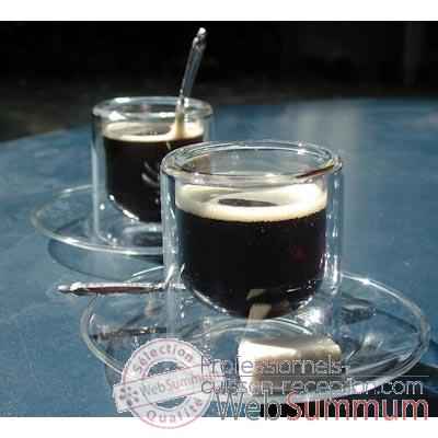2 Tasses à café 8 cl avec soucoupe SiloDesign7 -SD7s