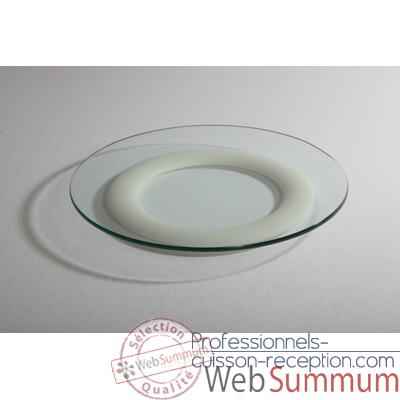 Assiette 25 cm avec anneau silicone SiloPlate-SP25