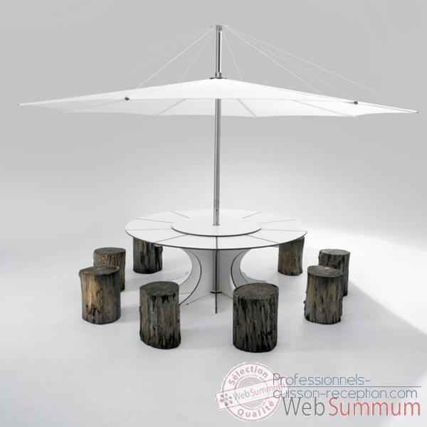 Table et parasol Extremis Arthur  Extremis pour 12 personnes, InUmbra -AROW12_IUW48