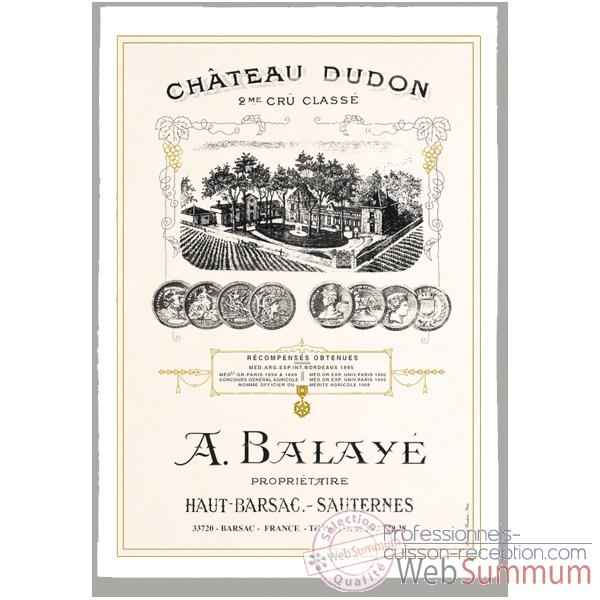 Torchon imprime Chateau Dudon - Sauternes -1008