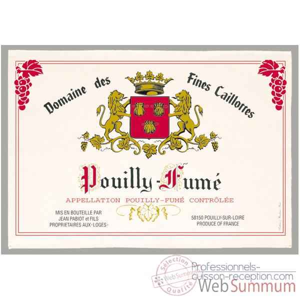 Torchon imprime Domaine des Fines Caillottes - Pouilly Fume -1187